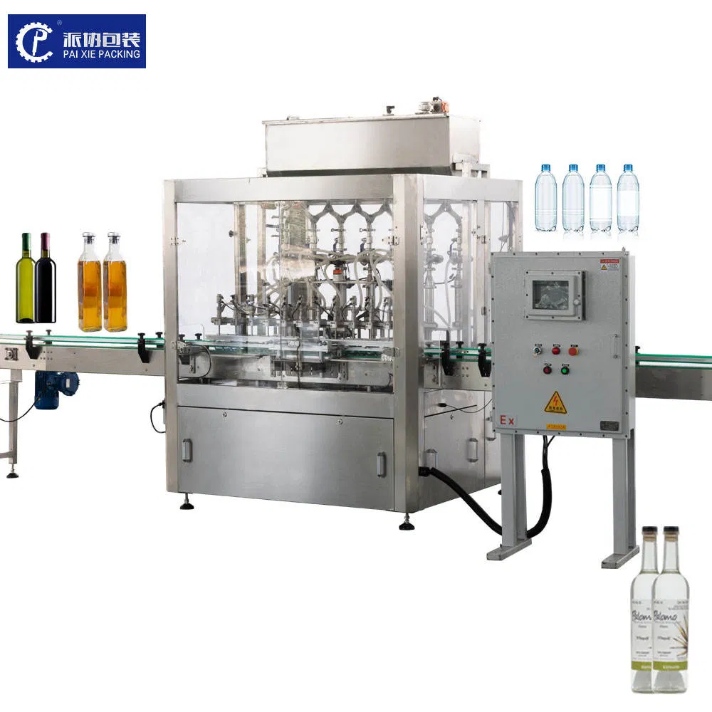 High-Speed Automatic Liquid Bottle Filling Machine for Water, Juice, Soft Drink, Wine, Edible Oil, Essential Oil, E-Liquid, Cosmetic Lotion, Honey, Olive Oil