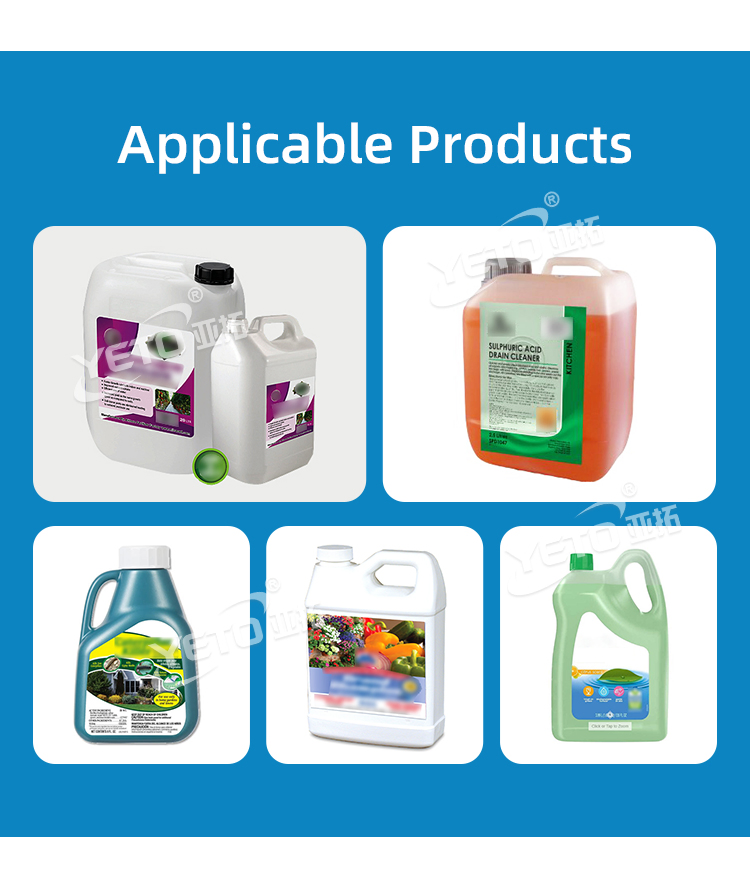 Big Volume Four Nozzles Automatic Gravity Self Flow Liquid Filling Machine for Chemical Liquid Detergent Oil Bucket Filler Equipment