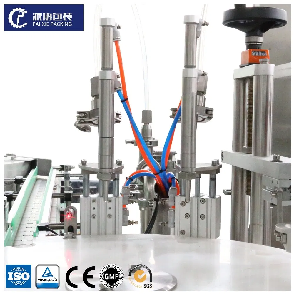 Full Automatic Servo Precision Essential Oil Perfume Glass Bottle Liquid Filling Sealing Machine for Daily Chemical Medicine Industry