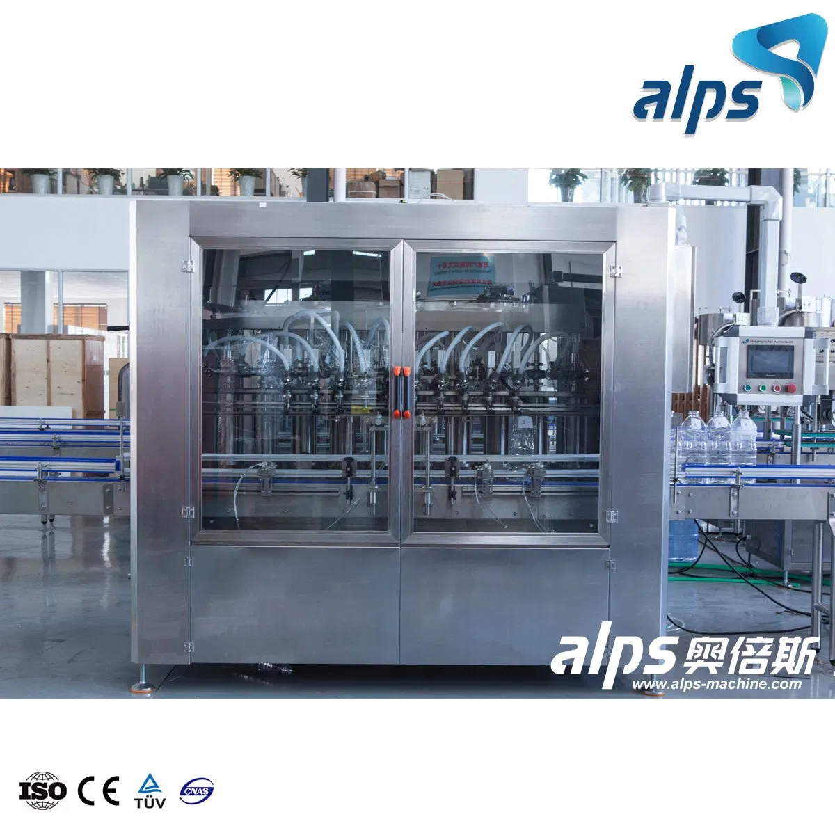 Automatic Daily Chemicals Products Filling Labeling Packing Machine / Liquid Filler