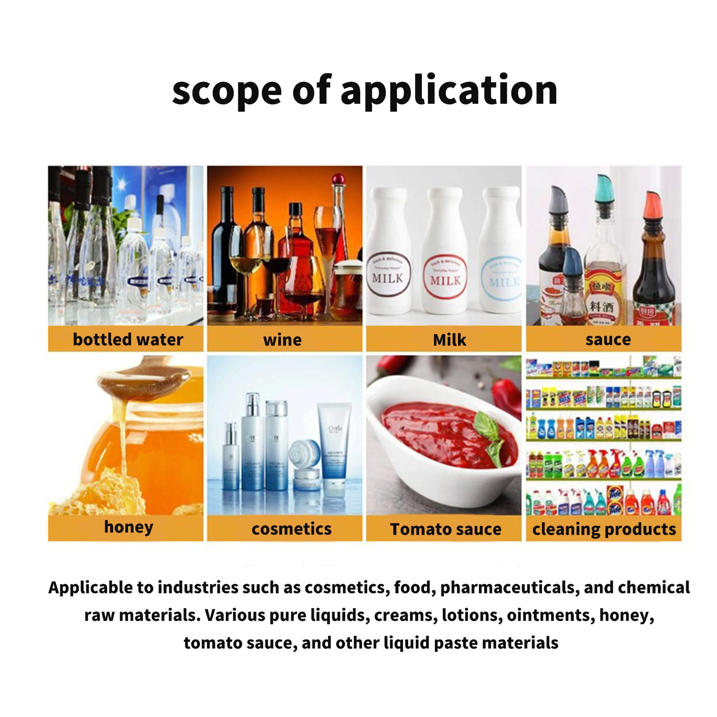 Factory Fully Automatic Gear Pump Water Shampoo Liquid Juice Peanut Butter Yogurt Energy Drink Lotion Facial Mask Filling Machine