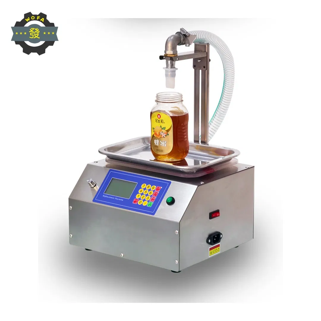 Jia He L15 Small Liquid Automatic Quantitative Weighing Filling Machine Gear Pump Honey Cooking Oil Sesame Paste Filling Machine