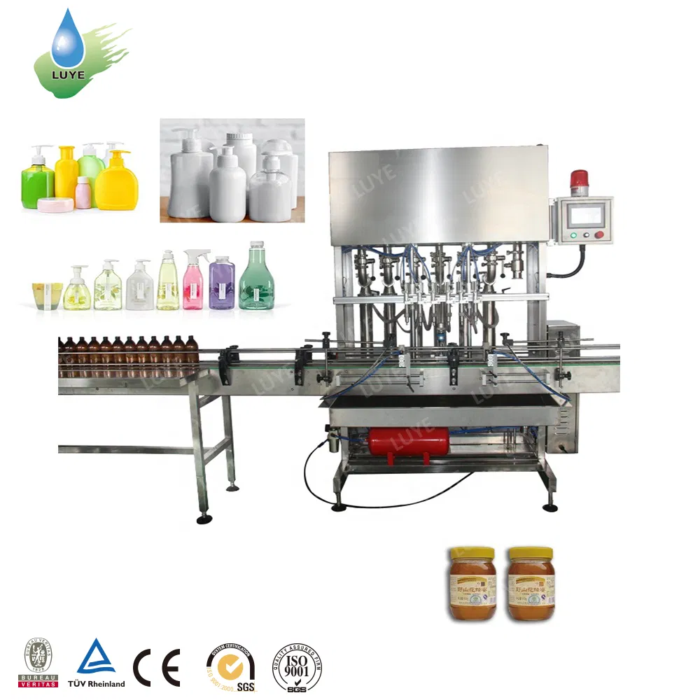 Servo Type Piston Daily Chemical Liquid Detergent Shower Gel Hand Washer Shampoo Filling Machine