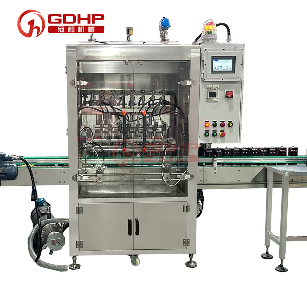 Automatic Explosion Proof Fuel Alcohol Methanol Fuel Liquid Gel Bottle Filling Capping Packing Packaging Machine