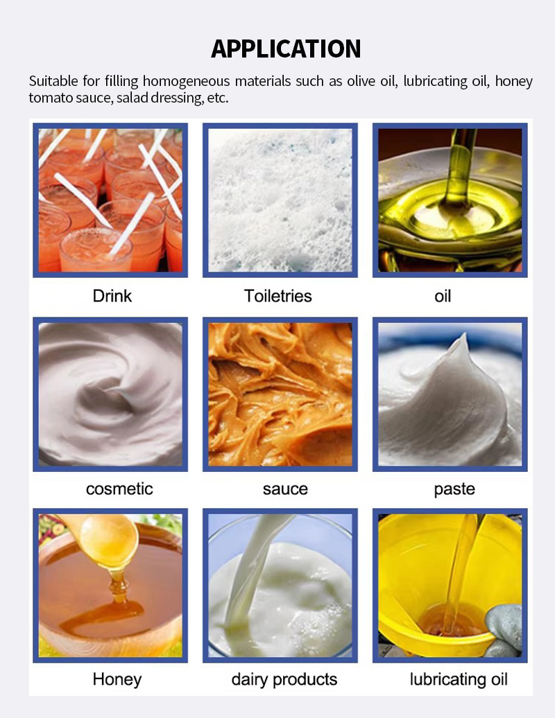 Volumetric Cream Bean Paste Ointment Liquid Bottle Filling Machines Honey Sugar Piston Water Bottle Filling Machine for Thick