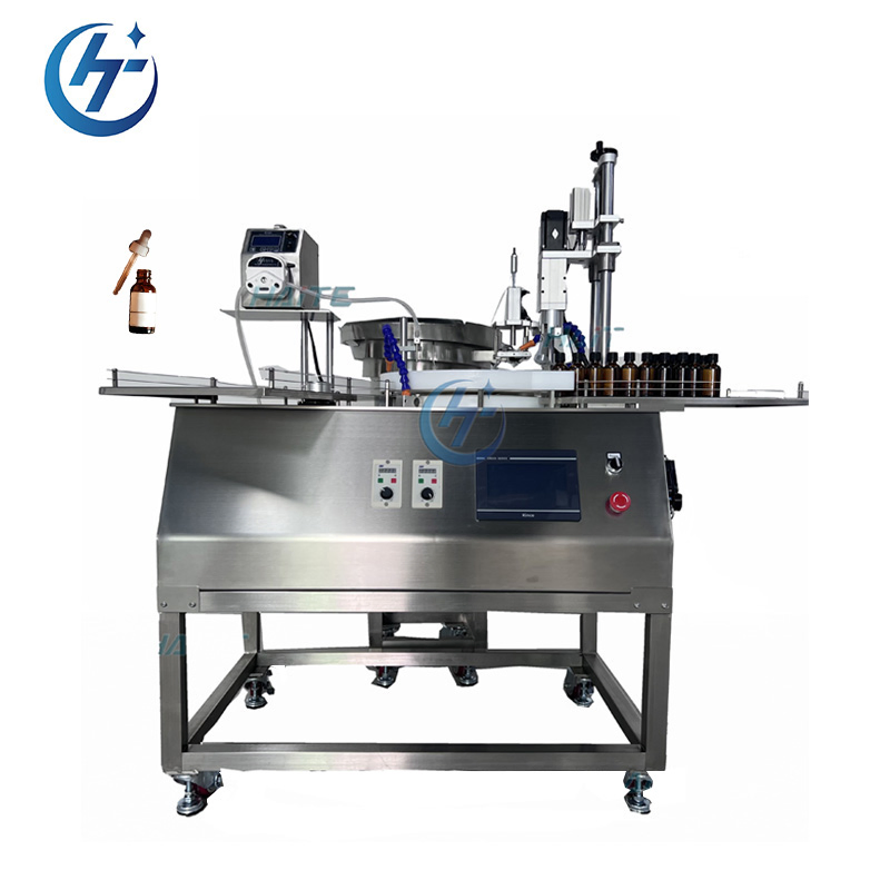 1head Gear Pump Soybean Edible Oil Liquid Filling Capping Machine
