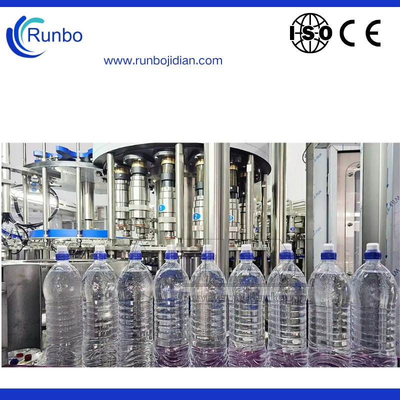 Zhangjiagang 330ml 500ml 1500ml Plastic Glass Bottle Automatic Sparkling Pure Water Liquid Alcohol Wine Beverage Filling Making Machine