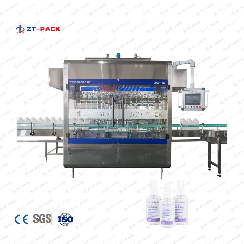 High Quality Linear Low Viscosity Time Control Gravity Type 100ml-1000ml Plastic Bottle Watery Liquid Filling Machine