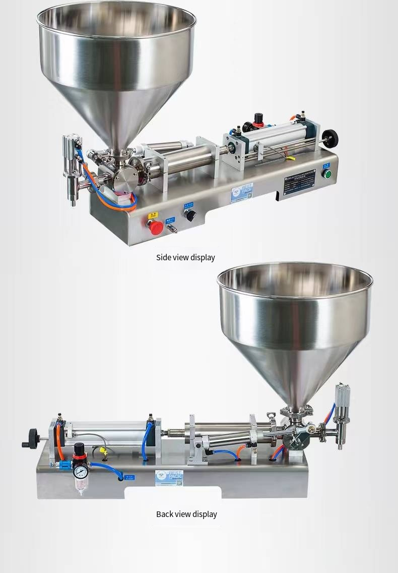 Desktop Automatic Bottle Single-Head Piston Shampoo Cosmetic Paste Liquid Filling Machine Pneumatic High Accuracy Viscous Liquid Filling Machine