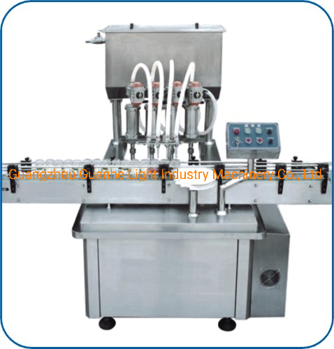 8 Linear Overflow Liquid Filling Machine for Detergent Oil Fluid