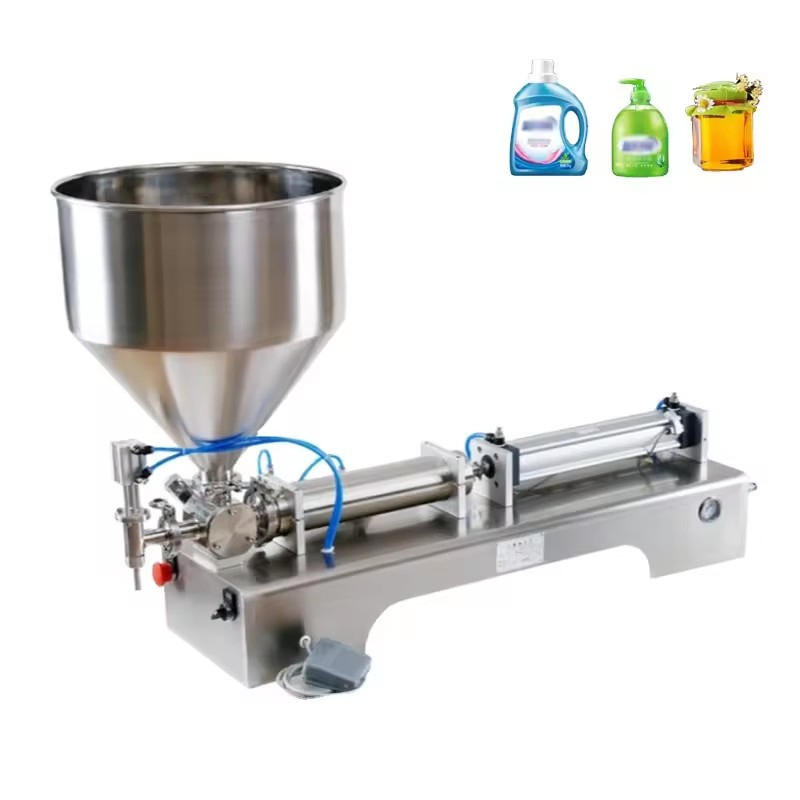 Semi Automatic Perfume Shampoo Sauce Cream High Viscosity Liquid Water Filling Machine