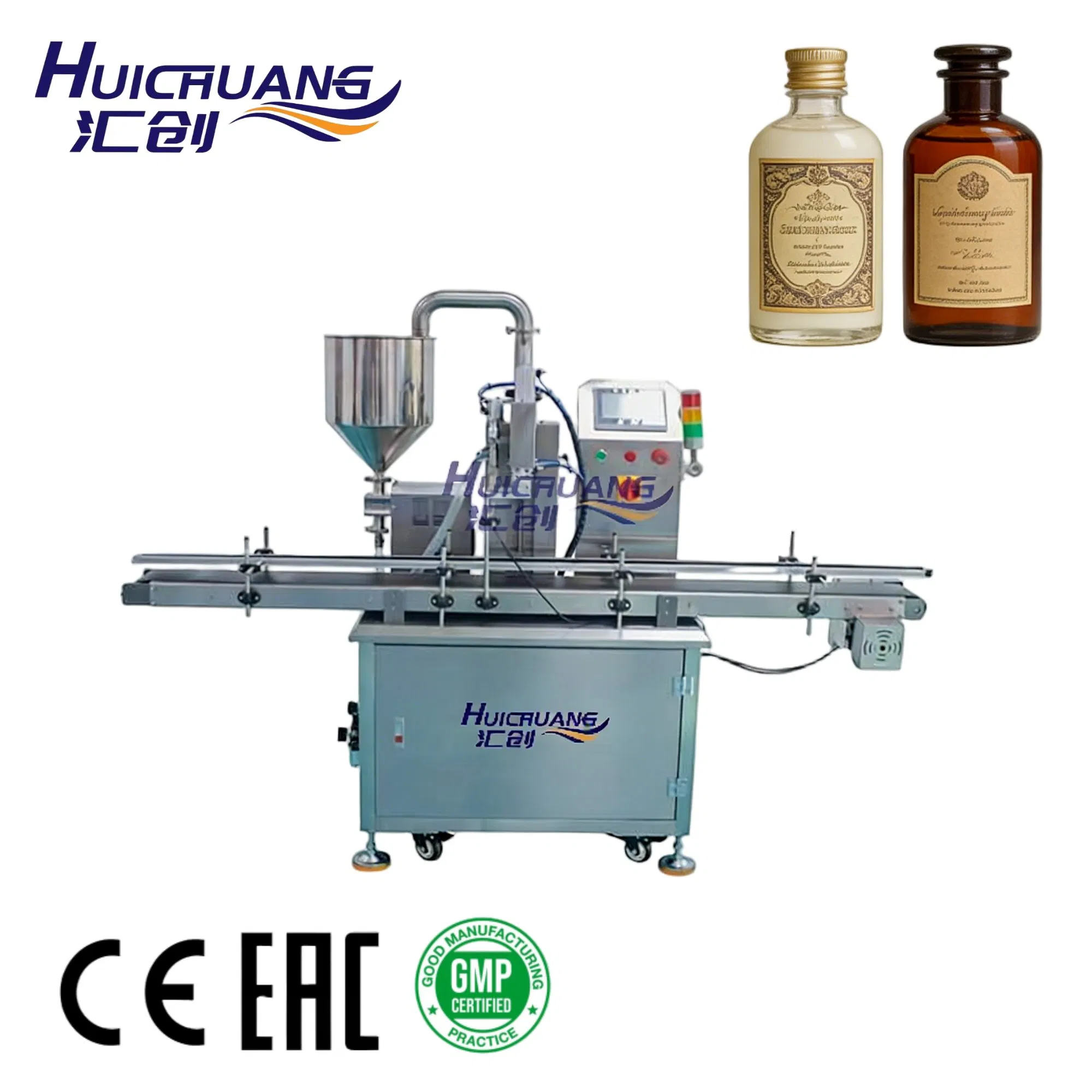 Single Head Piston Filling Machine for Accurate Liquid Bottle Filling Operations