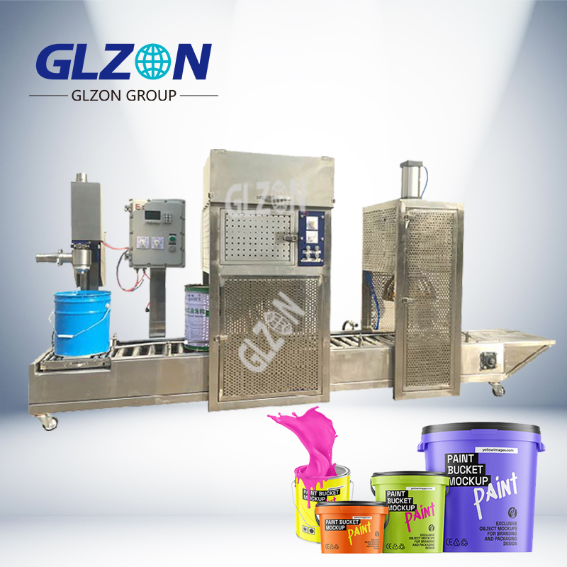 20L Drum Filling Machine 5 Gallon Pail &amp; Gallon Filling Machine Oil Liquid &amp; Jerry Can Filling Machine for Industrial Paint Production