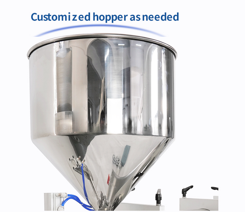Cream Shampoo Beverage Liquid Quantitative Dispenser Semi-Automatic Small Single-Head Horizontal Pneumatic Paste Filling Machine