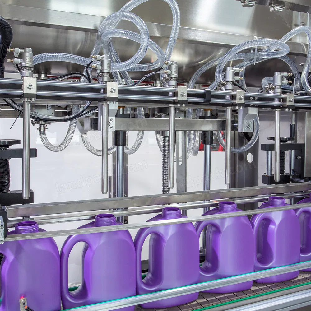 Automatic Daily Chemical Shampoo Detergent Filling Packaging Machine Disinfectant Liquid Bottling Line