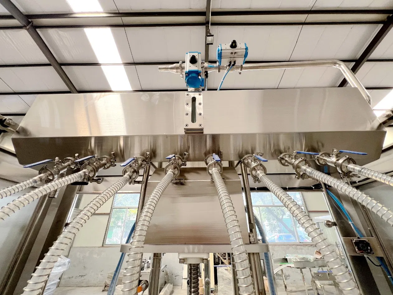 Automatic Saline Bottle Gravity Flow Bottle Feeding Liquid Flavor Filling Capping Labeling Machine Line