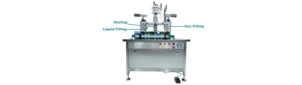 Semi Automatic 3in1 Aerosol Spray Filling Machine