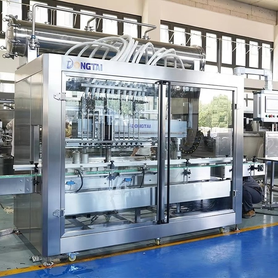 Twelve-Head Plunger-Type Automatic Liquid Filling Machine Used for Lubricating Oil