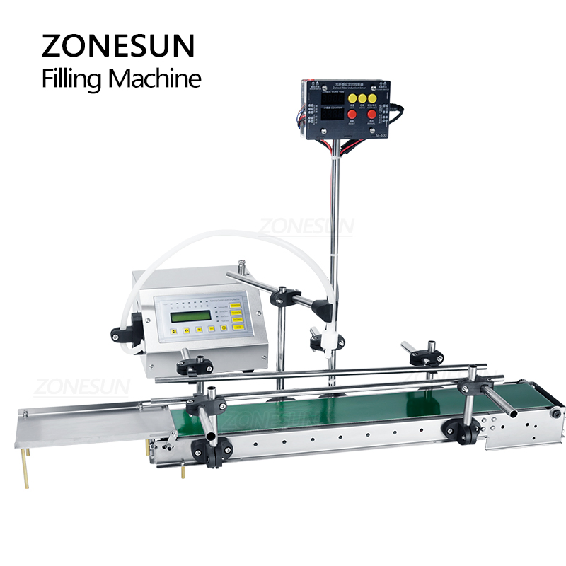 Zonesun Zs-Dtdp160A Automatic Liquid Filling Machine with Digital Control for Low Viscosity Products Water Juice Oil