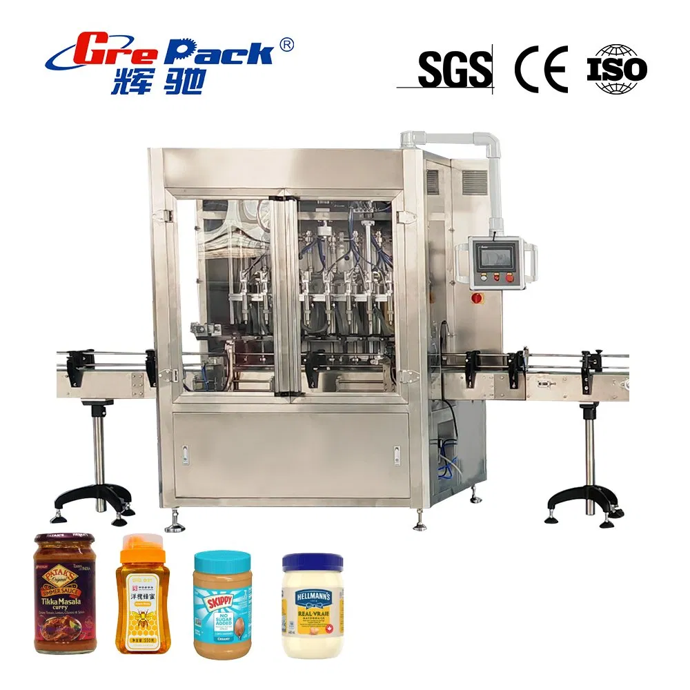 Automatic High Viscosity Liquid Paste Piston Filling Machine for Tomato Sauce Chili Paste