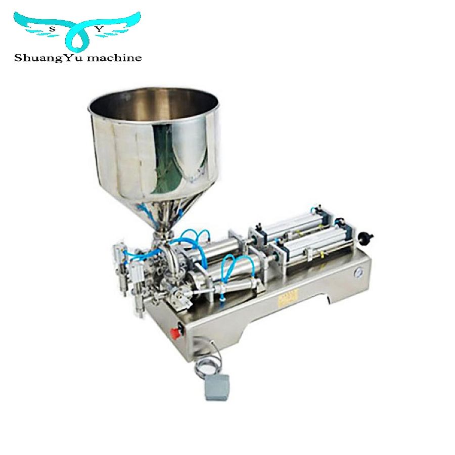 Semi Auto Pneumatic Single Head Bottle Filler Liquid and Paste Cream Jam Sauce Jar Filling Machine