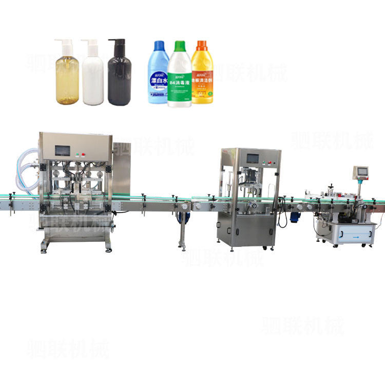 Cosmetic Automatic Shower Gel Jelly Soap Shampoo Laundry Detergent Liquid Filling Machine Lotion Filler Machinery for Food Beverage / Daily Chemical Production