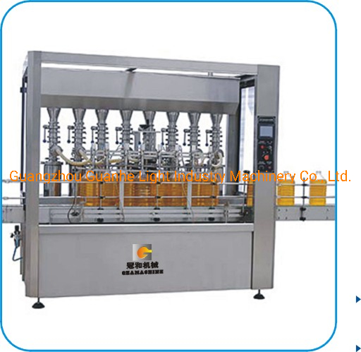 8 Linear Overflow Liquid Filling Machine for Detergent Oil Fluid