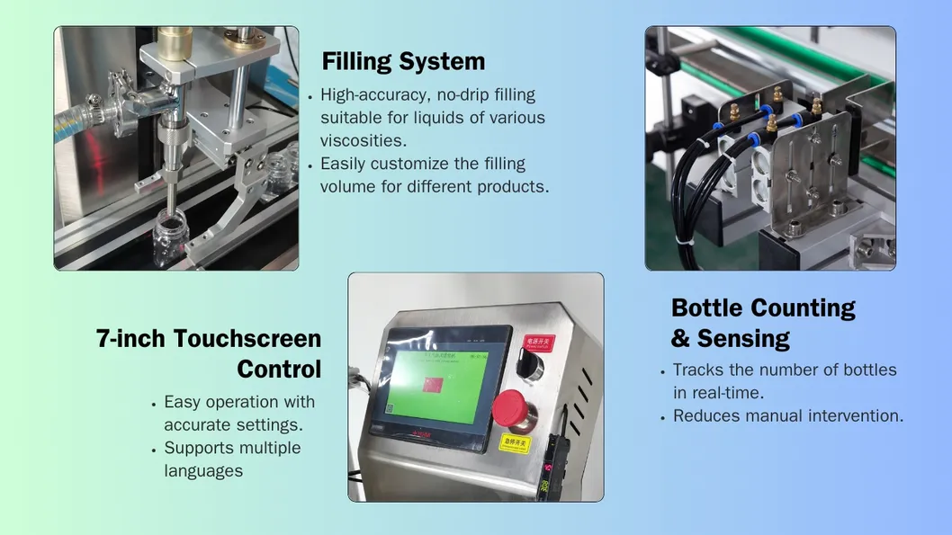 Liquid Automatic Bottle Gravity Siphon Overflow Filling Machine