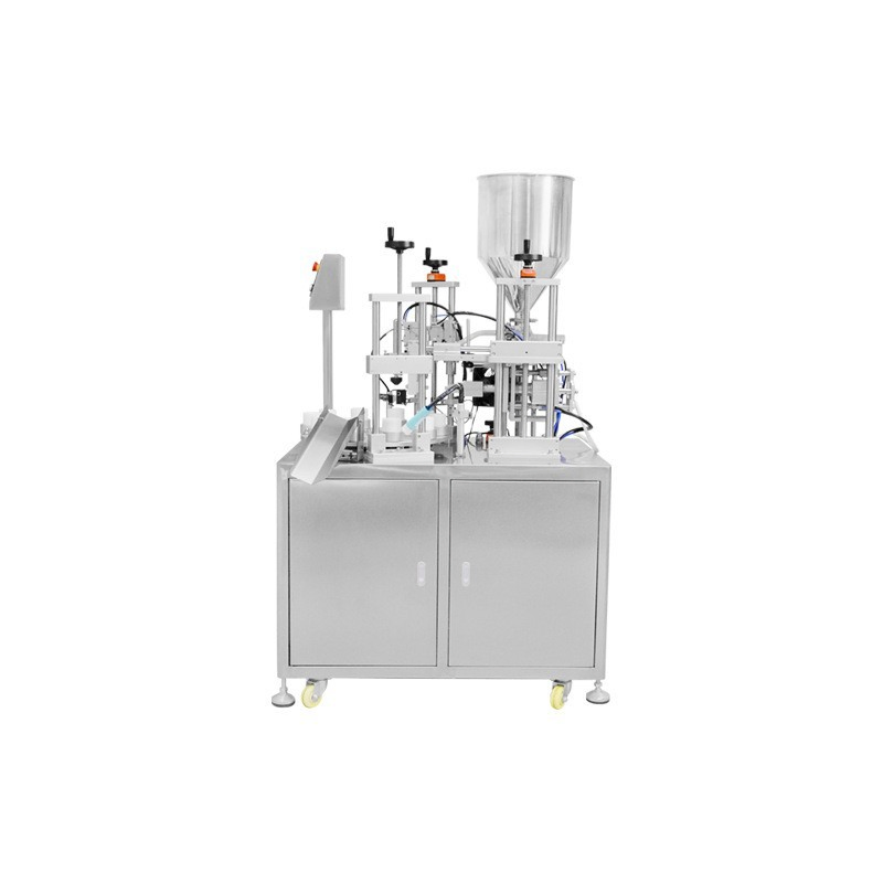 Small Semi Automatic Quantitative Liquid Filling Sealing Machine for Facial Cleanser Tubes