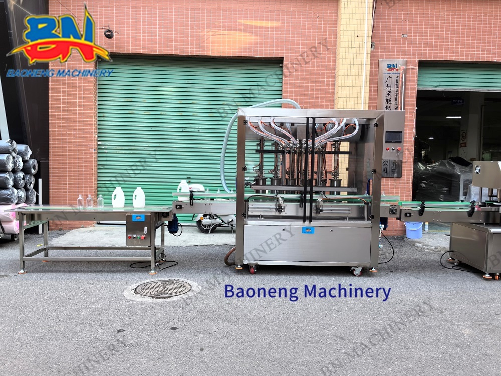 Quality Linear Automatic Liquid Oil Cream Shampoo Bottle Filling Capping Machine