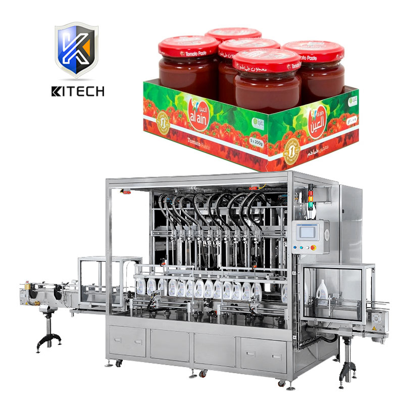Kitech High Speed Automatic Gear Pump Filling Honey Paste Liquid Bottling Machine