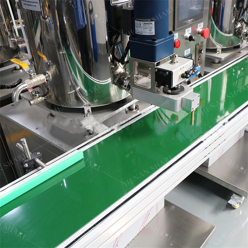 Gear Pump Liquid Filling Machine Pneumatic Hot Cosmetic Tube Liquid Lipstick Paste Filling Machine