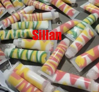 New Semi-Automatic Fancy Four Color Pattern Filling Equipment 3D Shape Construction Spiral Foundation Liquid Face Cream Gel Marble Lip Gloss Cosmetic Machine