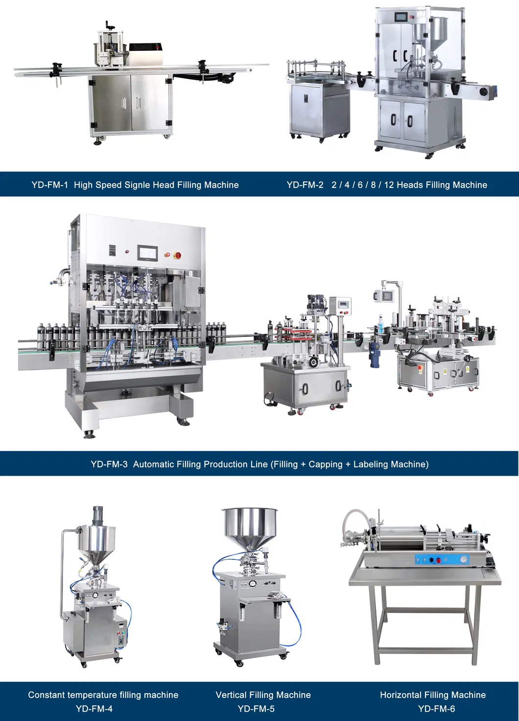 Filling Machine Type Reference