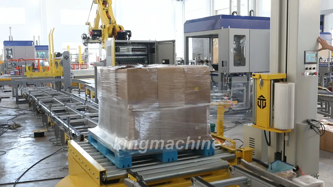 Stretch wrapping machine