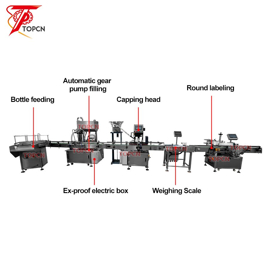 Automatic Ex Explosion Proof White Spirit Acetone Thinner Coatings Solvent Chemical Liquid Filling Machine