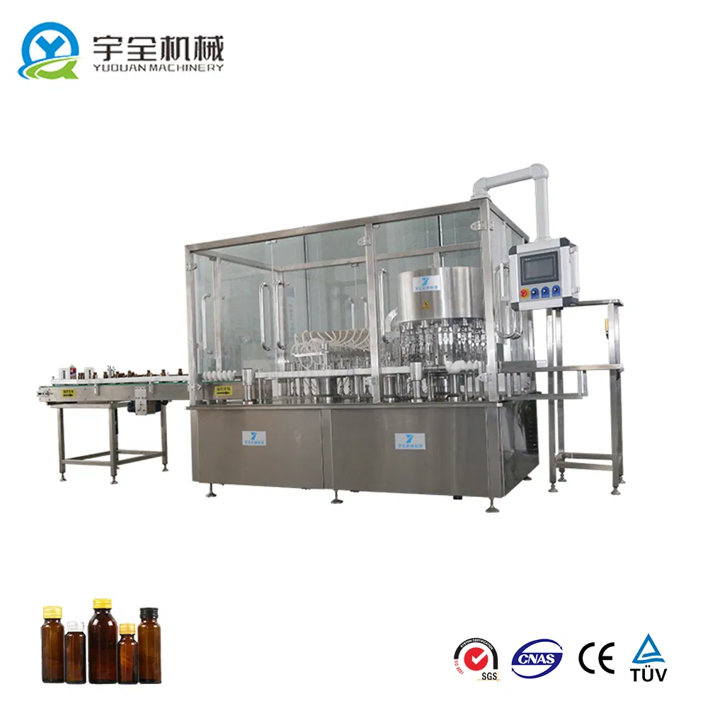Automatic Pharmaceutical Aseptic Viscous Syrup Oral Liquid Bottle Filling Capping Machinery
