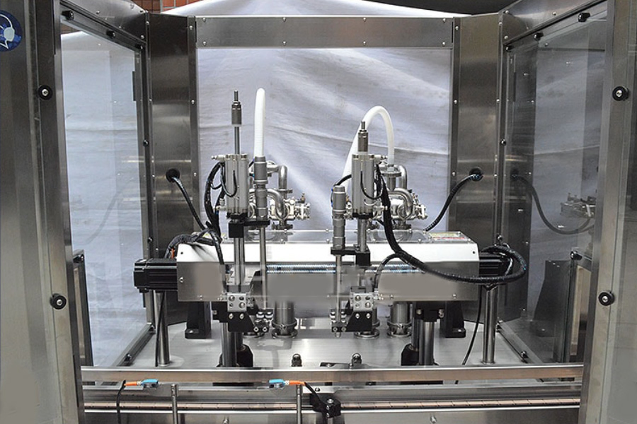 Kefai 4 Head Tracking Mobile High Viscosity Liquid Shampoo Bottling Filling Machine