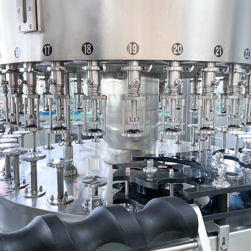 Liquid Automatic 12, 16, 18 Heads Whisky Spirit Wine Bottle Gravity Siphon Overflow Filling Machine with Feeding Pump