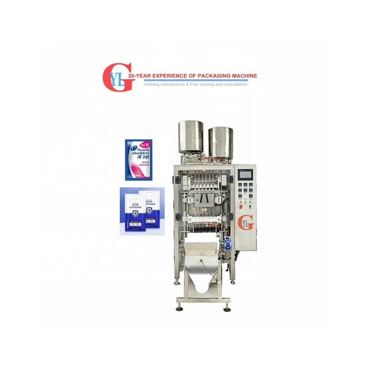 Small Sachet Tomato Paste Ketchup Shampoo Facial Cream Lash Shampoo Automatic Filling Packing Machine
