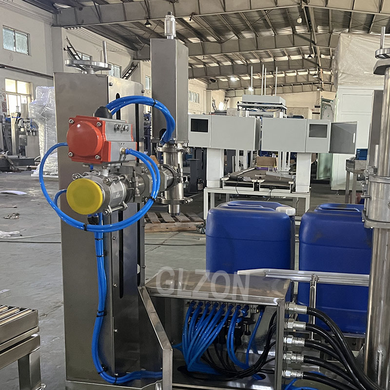 Liquid Soap Bottle Filling Machine Automatic Servo Piston Filling Machine Multi-Head Weighing Dishwashing Liquid Filling Machine for 5-30L