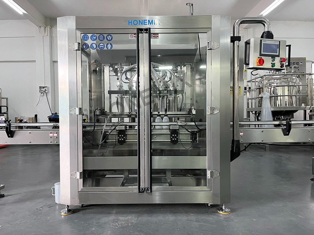 Hone High Viscosity Automatic Dishwashing Liquid Dishwasher Paste Plastic Jar Box Bottle Filling Machine