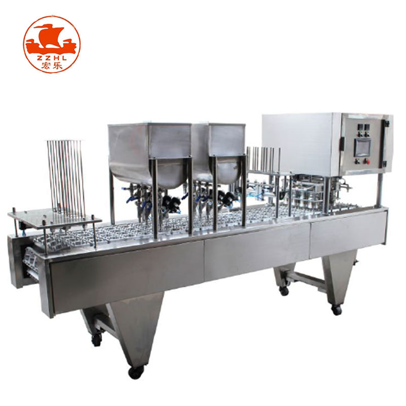 Automatic High Viscosity Liquid Yogurt Cup Filling Machine Coffee Water Cup Nitrogen Filling and Sealing Machine