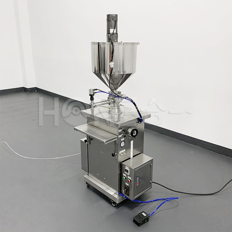 Hone Semi-Automatic Vertical Constant Temperature Filling Machine Single Head Paste Liquid Heating Mixing