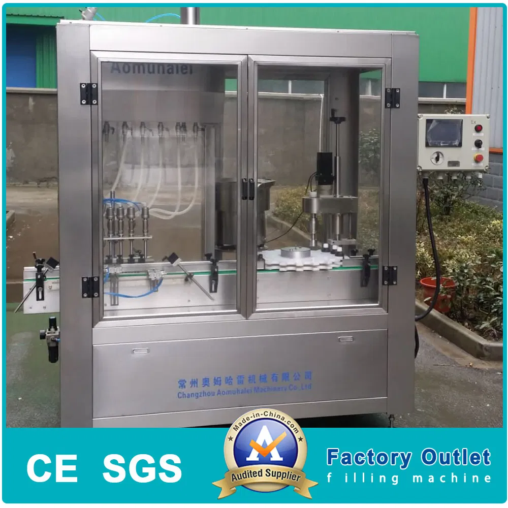 Explosion-Proof Small Plastic Bottle 50ml Alcohol Liquid Filling Capping Machine