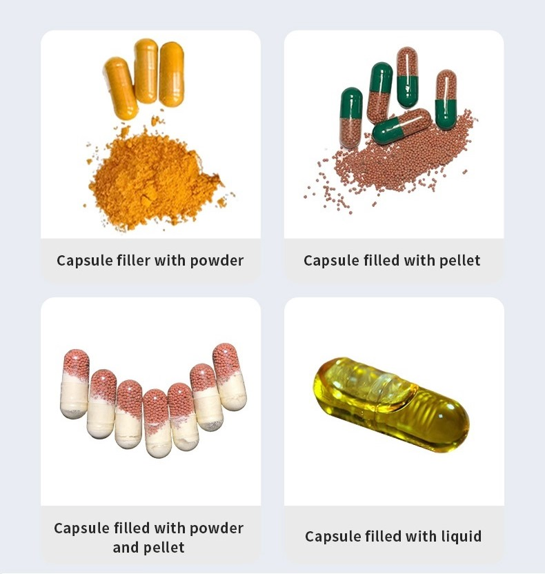 Njp600/800/1200 Pharmaceutical Full Automatic Pill Powder Liquid Granule Filler Equipment Pellet Hard Gelatin Tablet Auto Sealing Making Capsule Filling Machine