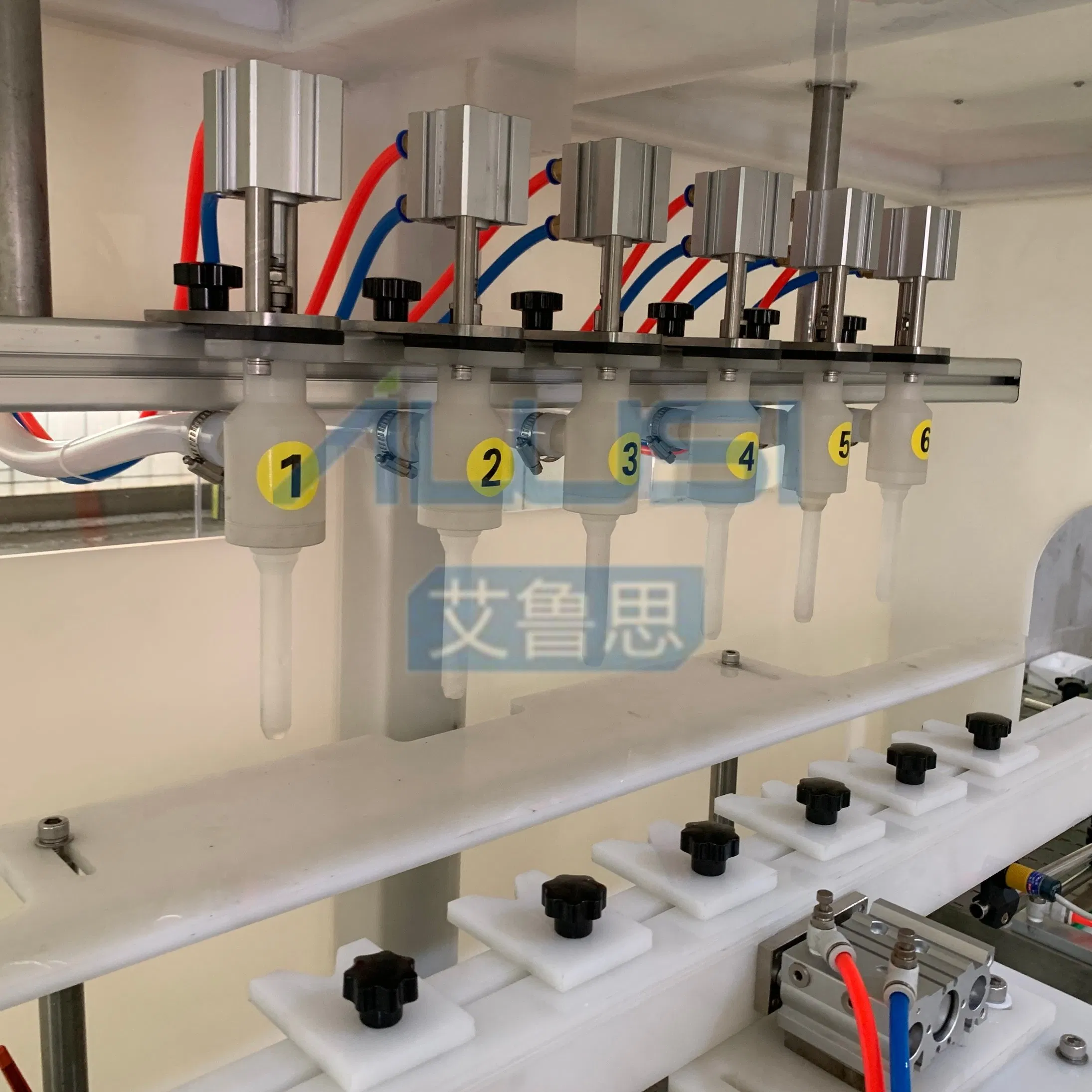 Automatic Acid Alkaline Corrosive Chemical Liquid/Bleach/Toilet Cleaner/Softener Gravity Bottle Anti-Corrosive Filling Machine