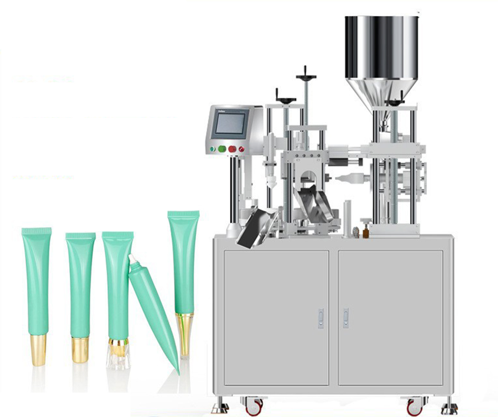 Small Semi Automatic Quantitative Liquid Filling Sealing Machine for Facial Cleanser Tubes