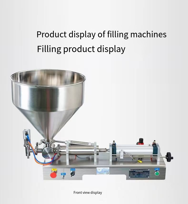 Desktop Automatic Bottle Single-Head Piston Shampoo Cosmetic Paste Liquid Filling Machine Pneumatic High Accuracy Viscous Liquid Filling Machine