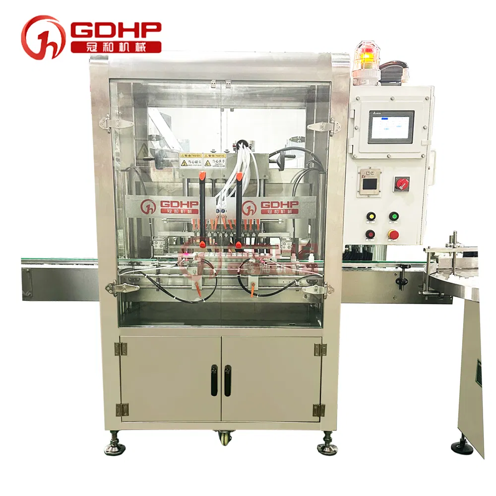 Alcohol and Chemicals Liquid Explosion-Proof Bottle Filling Capping Sealing Packaging Machine